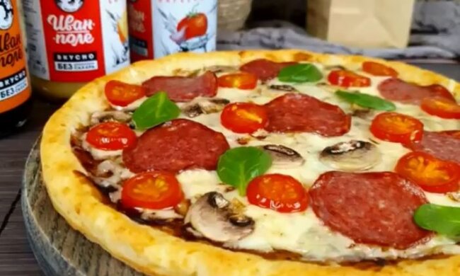 Диетическая пицца для правильного питания, скриншот видео