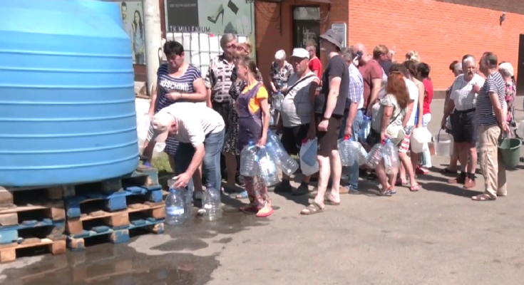 Відсутність водопостачання. Фото: скрін youtube