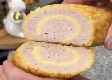 Сирно-курячий рулет: фото скрін рецепту