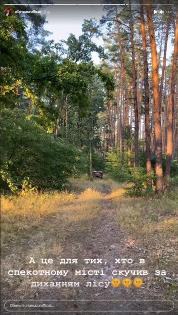 Алла Мазур, скриншот: Instagram Stories