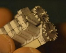З паперу створили крихітний двигун V8 (відео)
