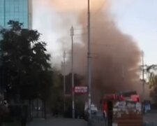 Обстріл Києві. Фото: скриншот з відео