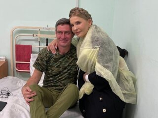 Тимошенко в госпитале. Фото: скриншот Facebook