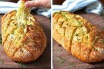 Домашний хлеб с чесноком и сыром: заменяет батоны и булки
