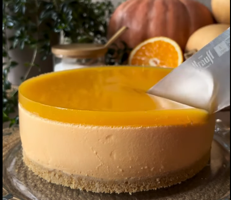 Гарбузовий чізкейк з апельсиновим желе: фото скрін Facebook