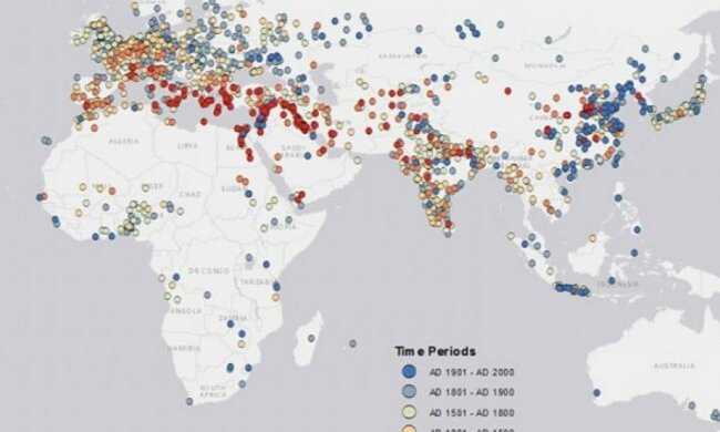 Вчені показали розвиток міст протягом 6 тисяч років
