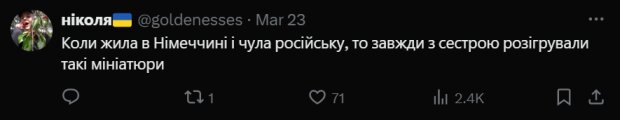 Коментар до публікації / фото: скріншот Х