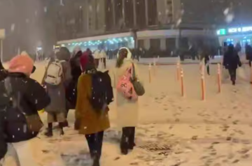 Українці, сніг, зима, кадр з відео