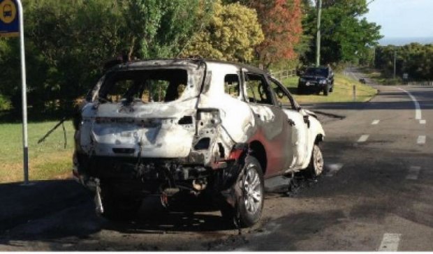 Люксовий позашляховик Ford згорів під час першого тест-драйву (фото) 