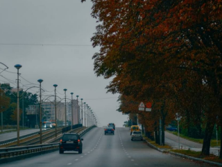 Авто, осень, погода, фото из соцсетей