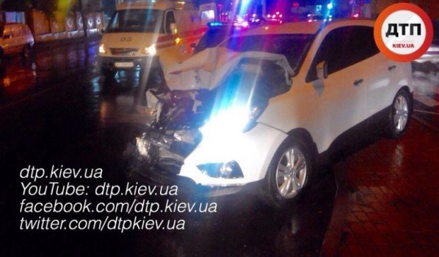 Под Киевом произошла тройная авария с пострадавшими