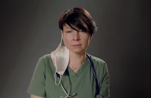 украинские медики, скриншот с видео