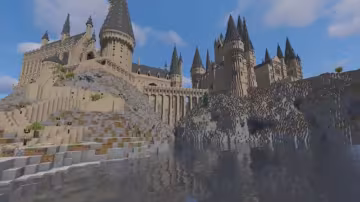 Хогвартс в Minecraft: скрин