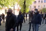 Пикеты в Черновцах, скриншот: YouTube