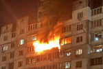Атака РФ на Київ: у Деснянському районі горить 12-поверхівка по вулиці Ніколаєва