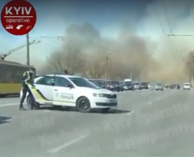 пожар на Виноградаре, скриншот из видео