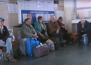 Украинские беженцы, скриншот: Youtube