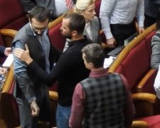 Лещенко та Мельничук почубились у Раді (відео)