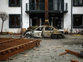 Уничтоженное из-за войны авто, фото epravda