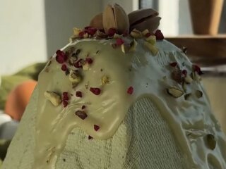 Сирна фисташкова паска: фото скрін рецепта