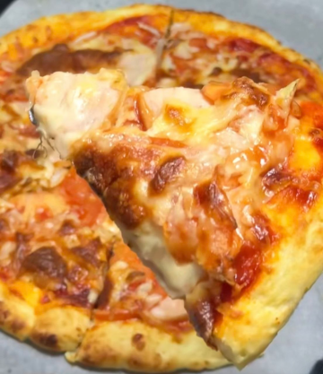 Пицца на творожном тесте: фото скрин рецепта