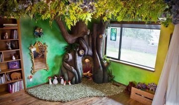 Мужчина смастерил сказочное дерево в детской (фото, мастер-класс)