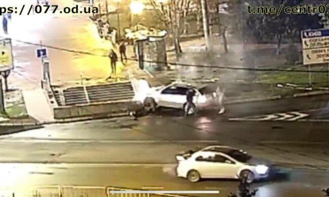 Аварія в Одесі, фото: скріншот з відео