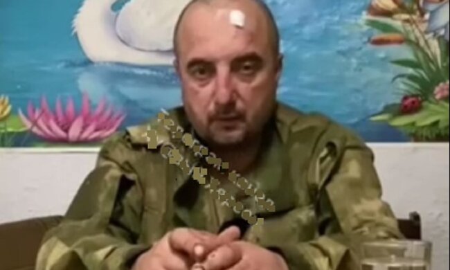 Полонений росіянин. Фото: скриншот Telegram