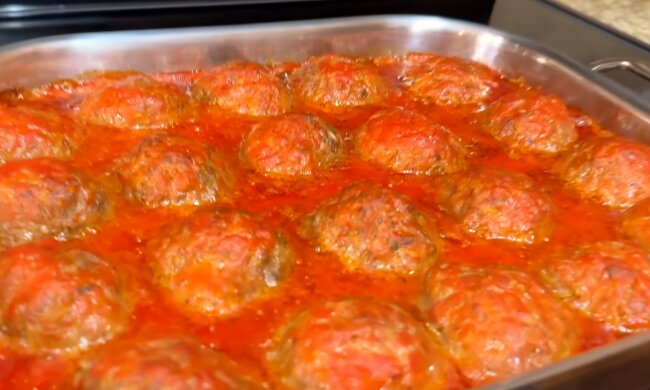 Тефтели, кадр из видео