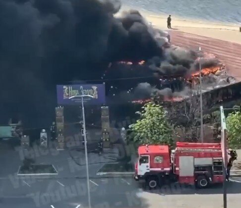 пожежа в Києві, скріншот з відео