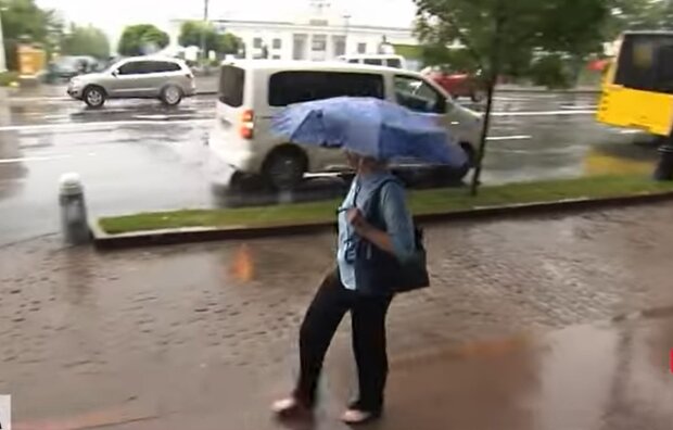 Дождливая погода, скриншот с видео
