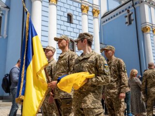 32 годовщина поднятия Государственного Флага Украины над столицей, фото: КГГА