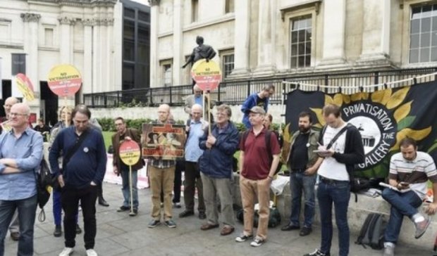 Бессрочную забастовку объявили работники Лондонской национальной галерее