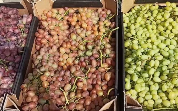 Цены на виноград, скриншот с видео