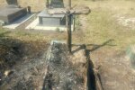 На Львівщині спалили кладовище, готуючись до Великодня