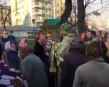 Служба у Рівному під час карантину, скріншот: YouTube