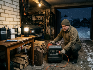 Відключення світла. Фото: згенероване ШІ