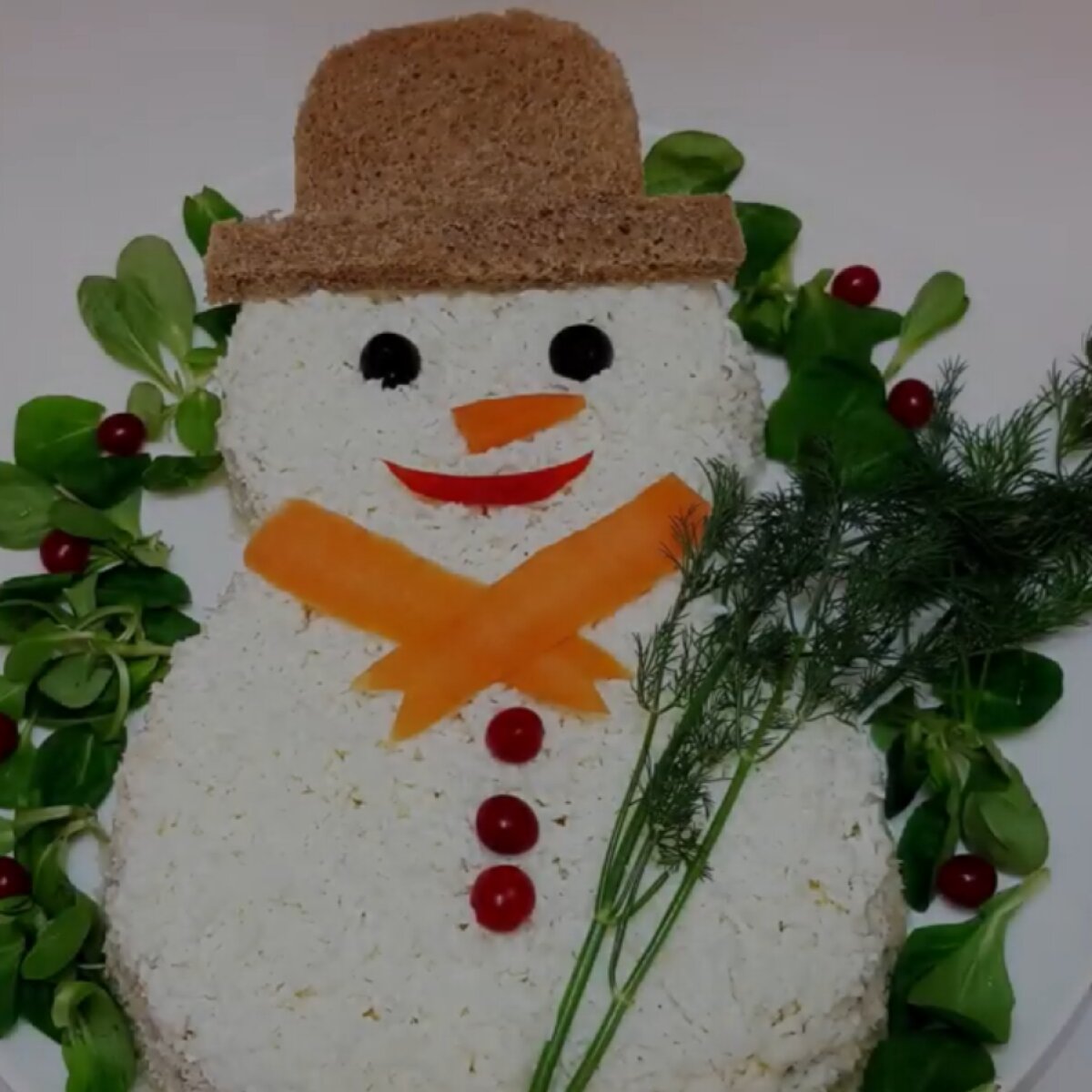 Новогодний салат «Снеговик» - пошаговый рецепт с фото на Готовим дома