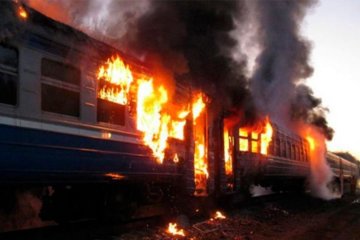 Пожар в тернопольском поезде: первые фото