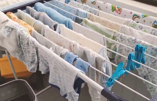 Сушіння одягу, скріншот з відео