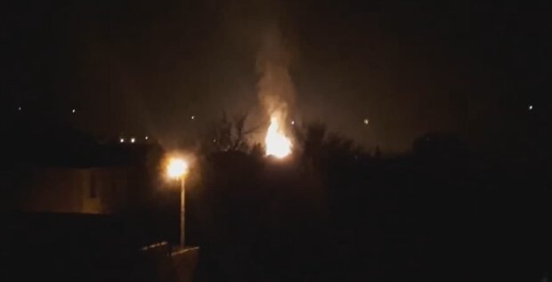 взрыв в Луганске, скриншот с видео