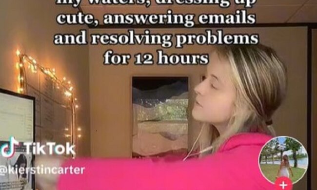 Новый тренд lazy girl job. Фото: TikTok