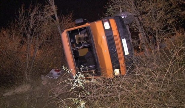 В Одессе перевернулся микроавтобус: шестеро пострадавших (фото)