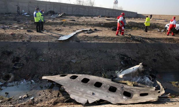Падение самолета в Иране