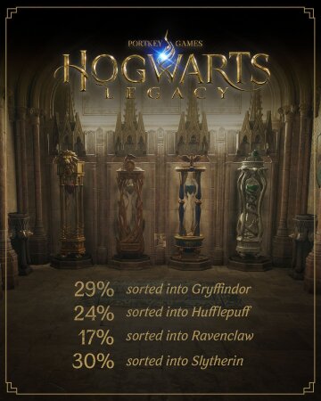 Статистика Hogwarts Legacy, скріншот: X