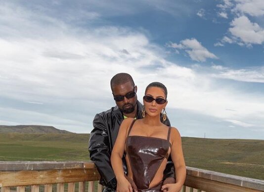 Ким Кардашьян и Канье Уэст - фото Instagram