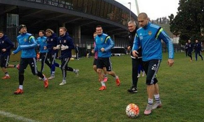 Українська збірна провела перше тренування в Словенії (фото)