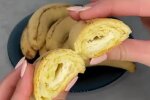 Вкусные бананы из теста, скриншот: Telegram