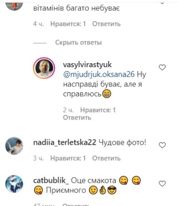 Комментарии к публікування Василя Вірастюка: Instagram