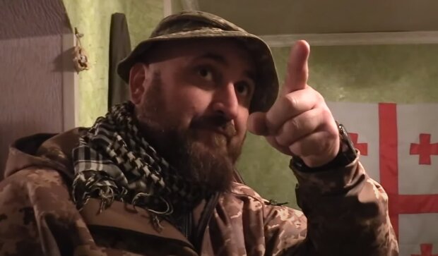 Грузинский военный, скриншот: Youtube